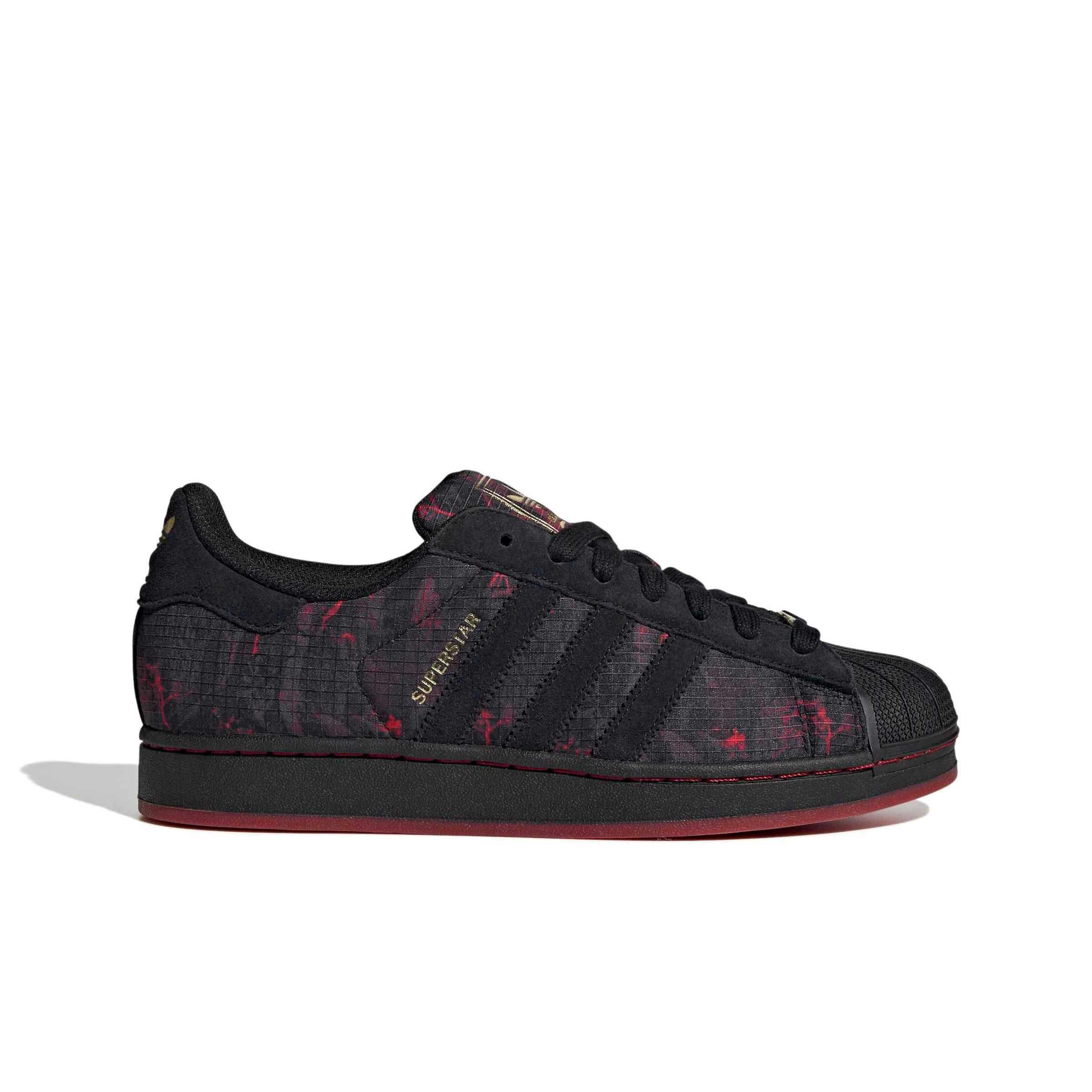 adidas Originals Superstar II "Core Black/Power Red/Gold Metallic" Men's Shoe - BLACK/RED/GOLD